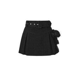 13 de marzo tweed black skirt - Size S